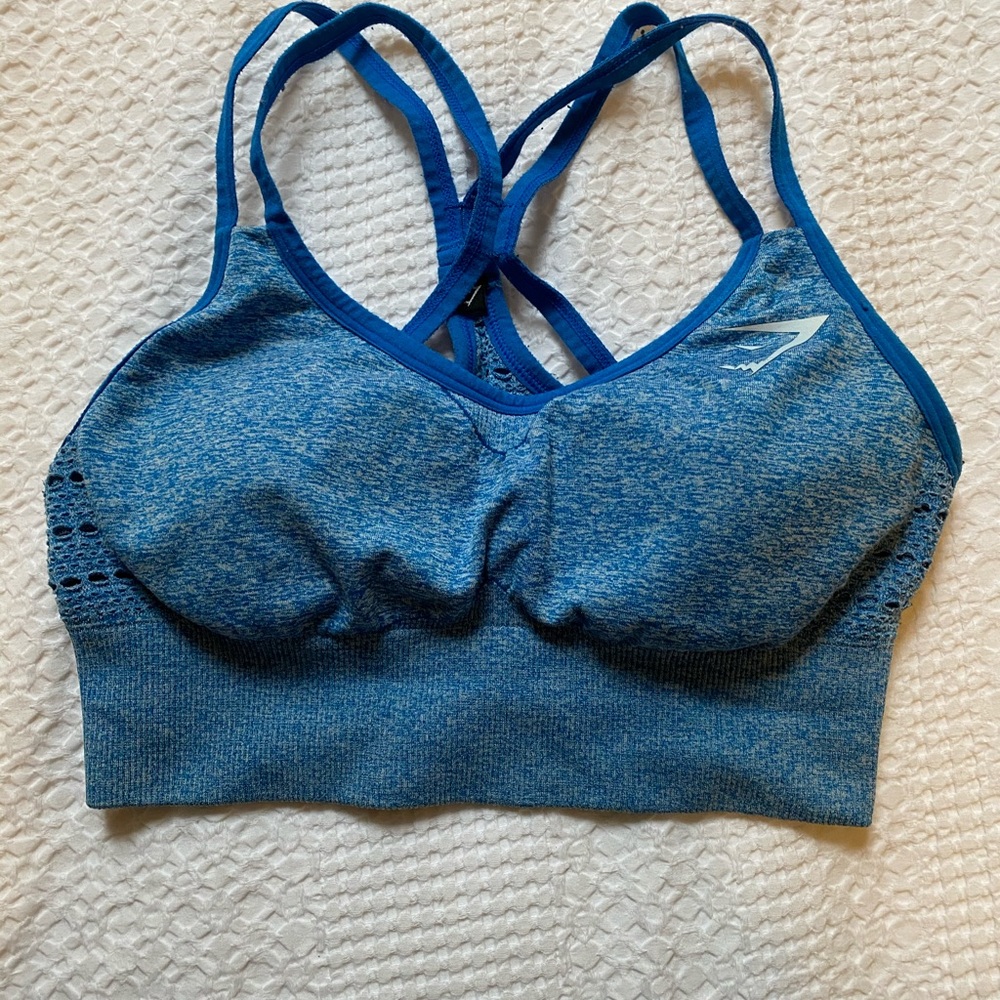 Gymshark blue sports bra